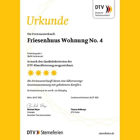 Neu Seit 2023 No 4 Friesenhuus Apartament *